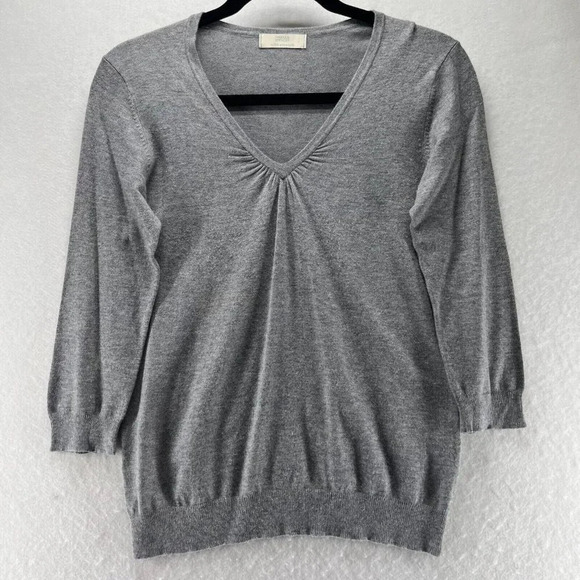 Marks and Spencer Sweaters - Marks & Spencer Sweater Womens Sz UK12 S Viscose Blend 3/4 Sleeve Pullover Gray